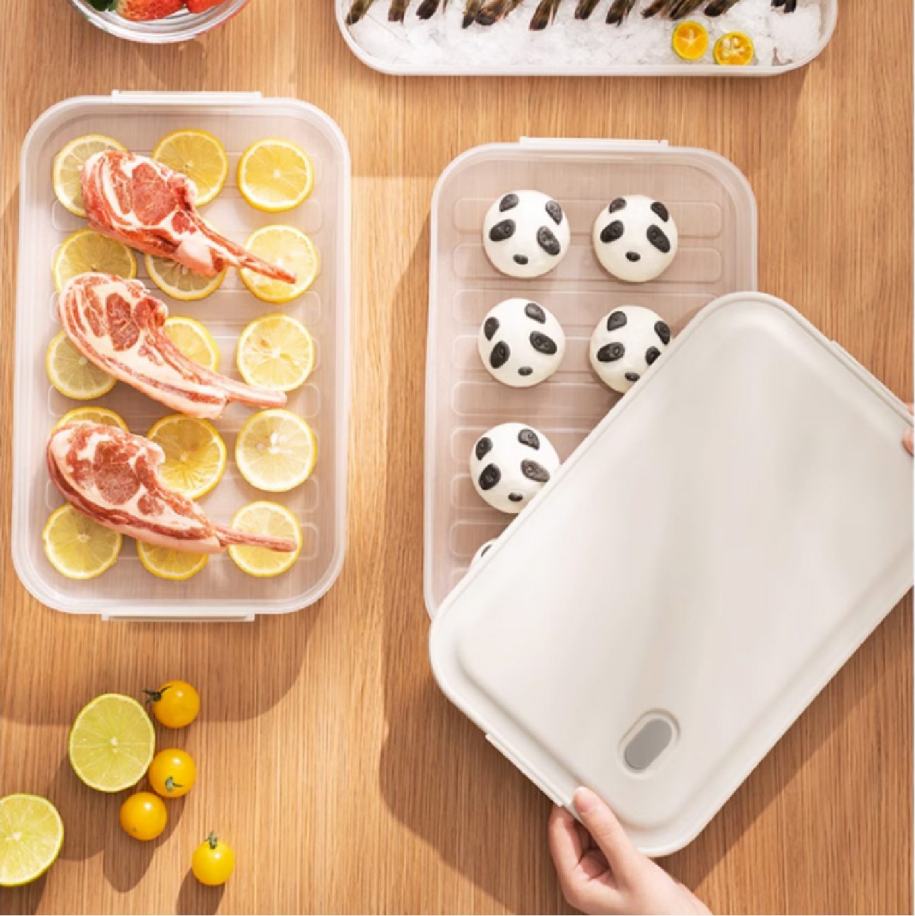 Stackable Dumpling Crisper Box