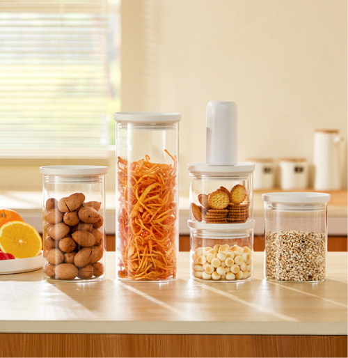 Vacuum Sealed-Borosilicate Glass Food Containers